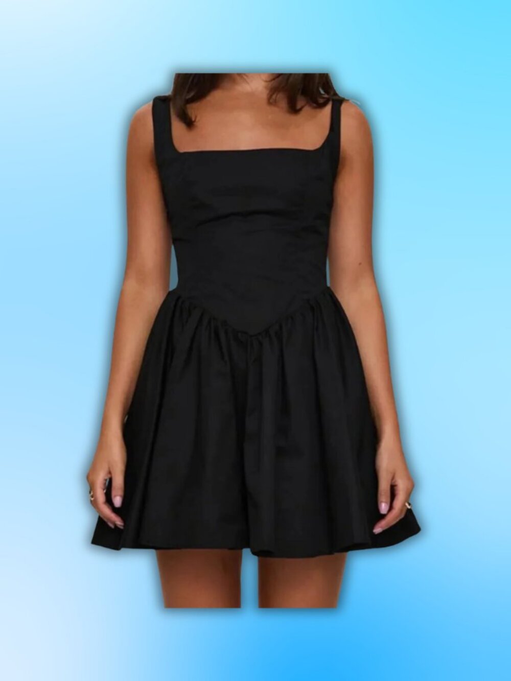 [PRINCESS POLLY] Straplie Mini Dress Black